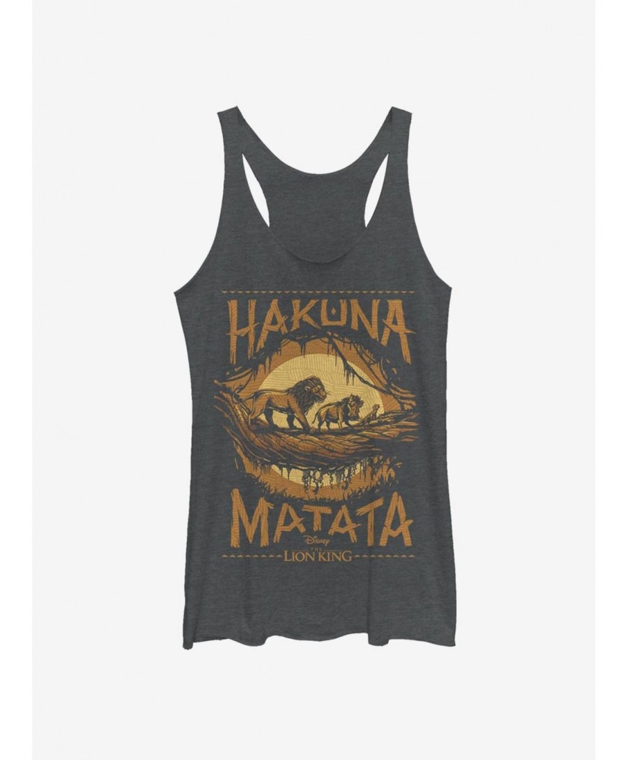 Huge Discount Disney The Lion King 2019 Savanna Poster Girls Tank $6.84 Tanks