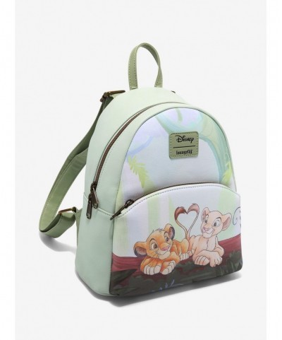 Pre-sale Discount Loungefly Disney The Lion King Nala & Simba Heart Mini Backpack $23.45 Backpacks