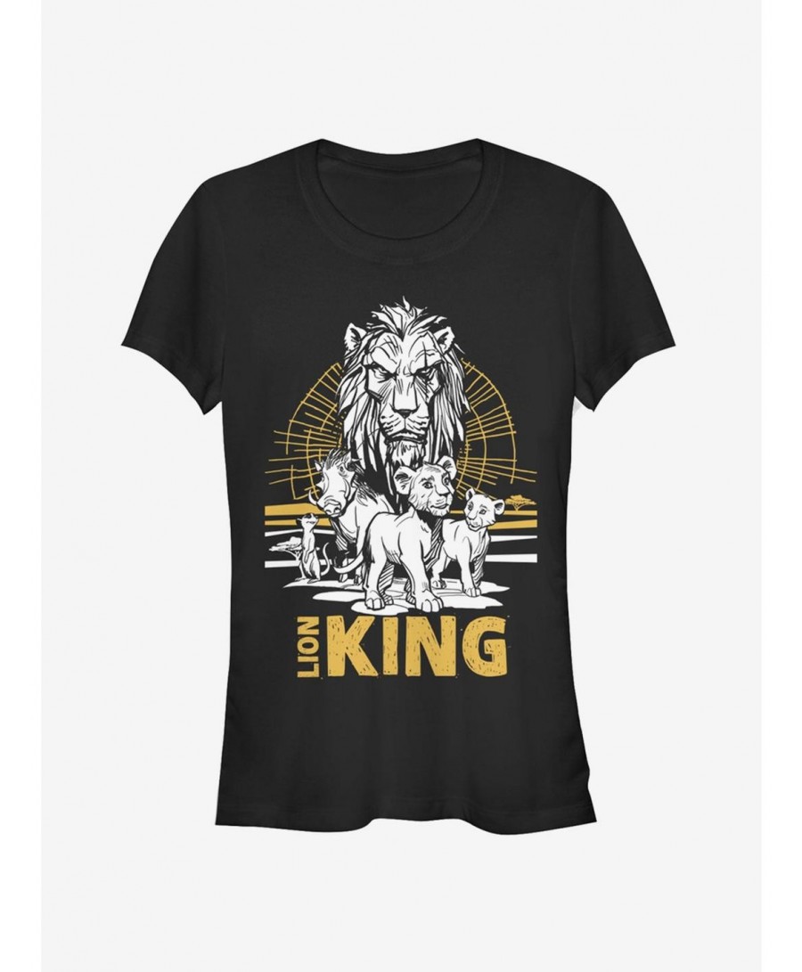 Pre-sale Discount Disney The Lion King 2019 Lion King Group Girls T-Shirt $5.98 T-Shirts