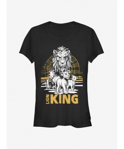 Pre-sale Discount Disney The Lion King 2019 Lion King Group Girls T-Shirt $5.98 T-Shirts