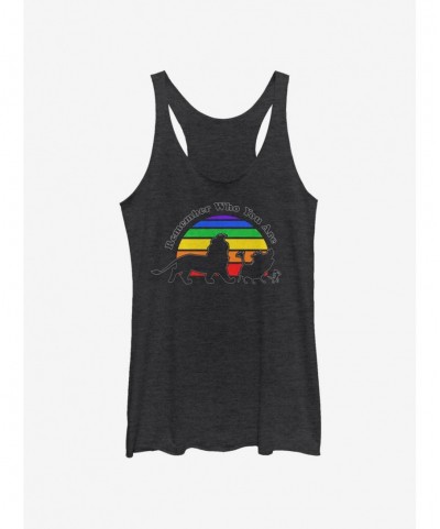 Fashion Disney The Lion King Remember Rainbow Girls Tank $7.67 Tanks