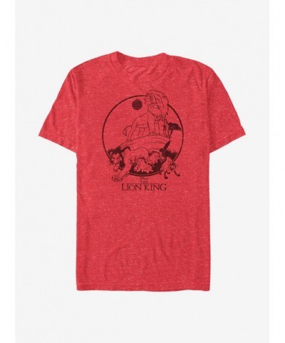 Unique Disney The Lion King The Lion Sunset T-Shirt $6.69 T-Shirts