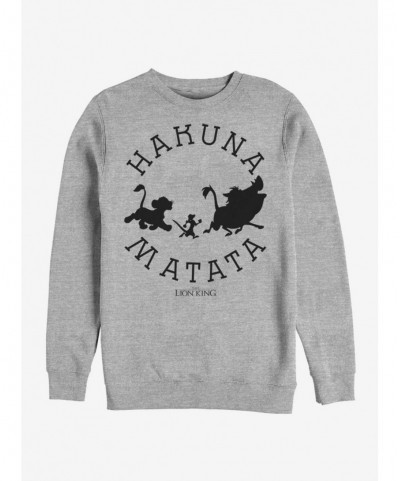 Discount Disney The Lion King Hakuna Round Sweatshirt $9.15 Sweatshirts