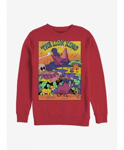 Huge Discount Disney The Lion King Lion Legend Crew Sweatshirt $13.87 Sweatshirts