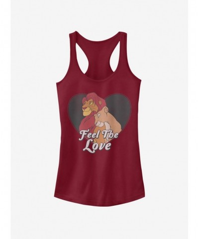 Exclusive Disney The Lion King Feel The Love Girls Tank $8.96 Tanks