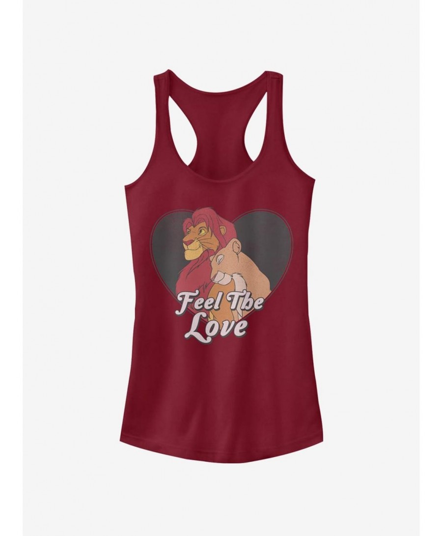 Exclusive Disney The Lion King Feel The Love Girls Tank $8.96 Tanks