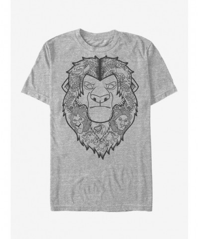 Discount Sale Disney Lion King Mufasa Decorative Mane T-Shirt $6.69 T-Shirts