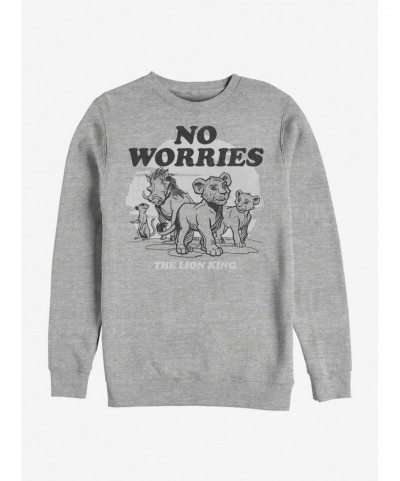 High Quality Disney The Lion King 2019 No Worries Back Sweatshirt $10.04 Sweatshirts