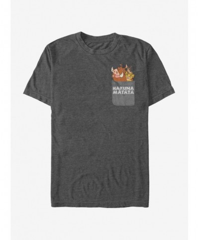 Hot Selling Disney The Lion King Hakuna Pocket T-Shirt $8.60 T-Shirts