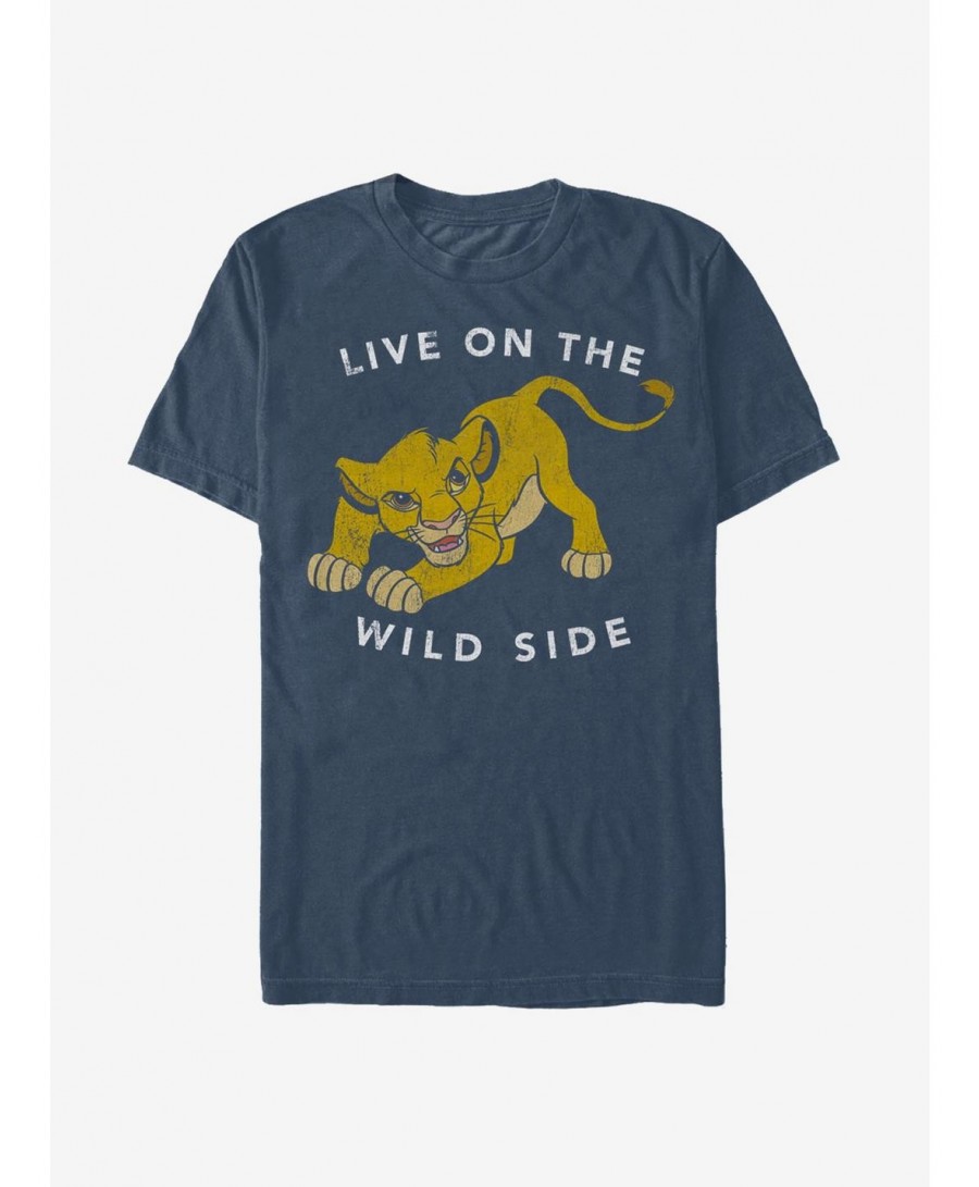 Huge Discount Lion King Simba Live on the Wild Side T-Shirt $7.27 T-Shirts