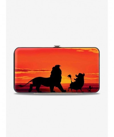 Value Item Disney The Lion King Hakuna Matata Simba Pumbaa Timon Sunset Silhouette Hinged Wallet $7.11 Wallets