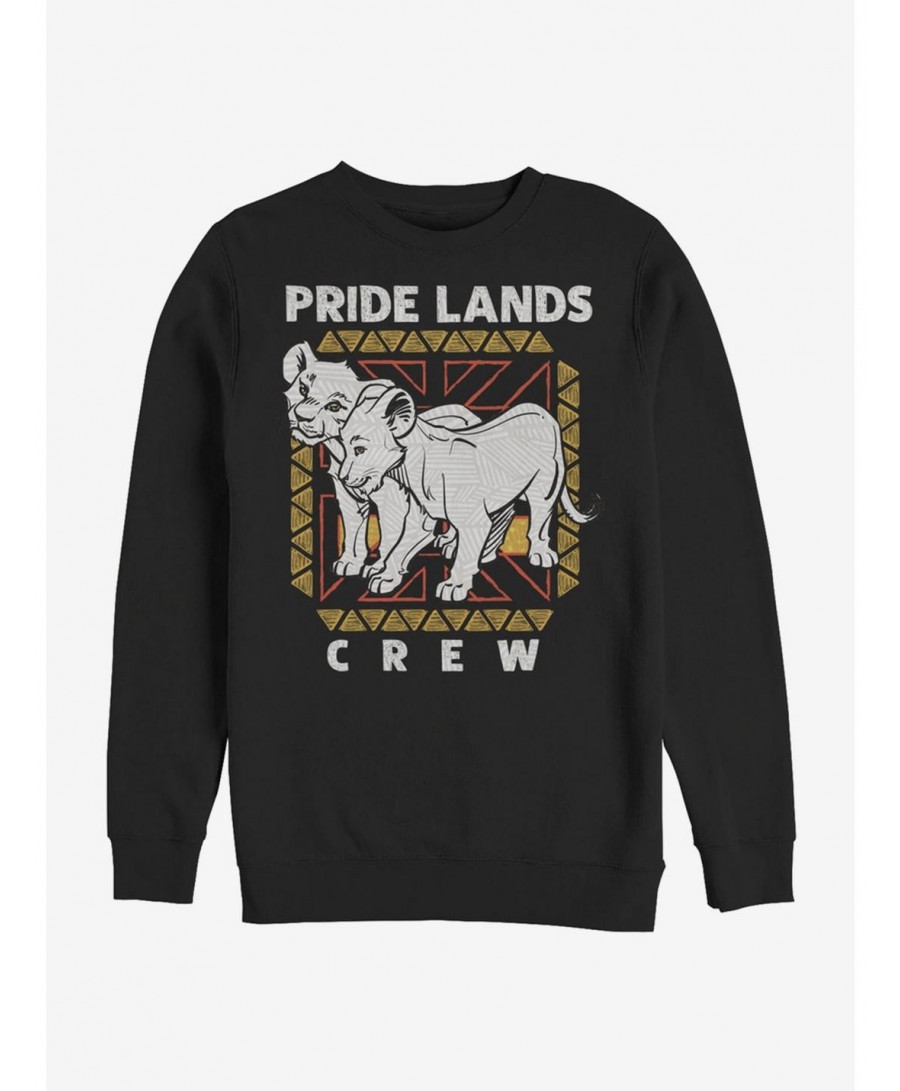 Hot Sale Disney The Lion King 2019 Pride Lands Crew Sweatshirt $12.69 Sweatshirts