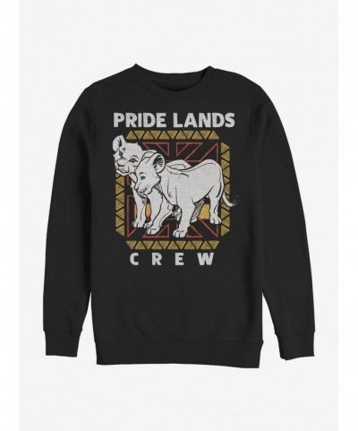 Hot Sale Disney The Lion King 2019 Pride Lands Crew Sweatshirt $12.69 Sweatshirts