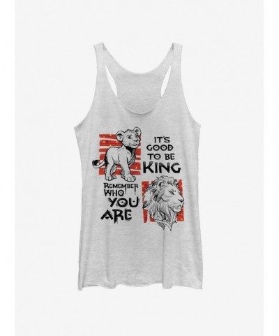 Hot Selling Disney The Lion King 2019 Simba Text Girls Tank $6.42 Tanks