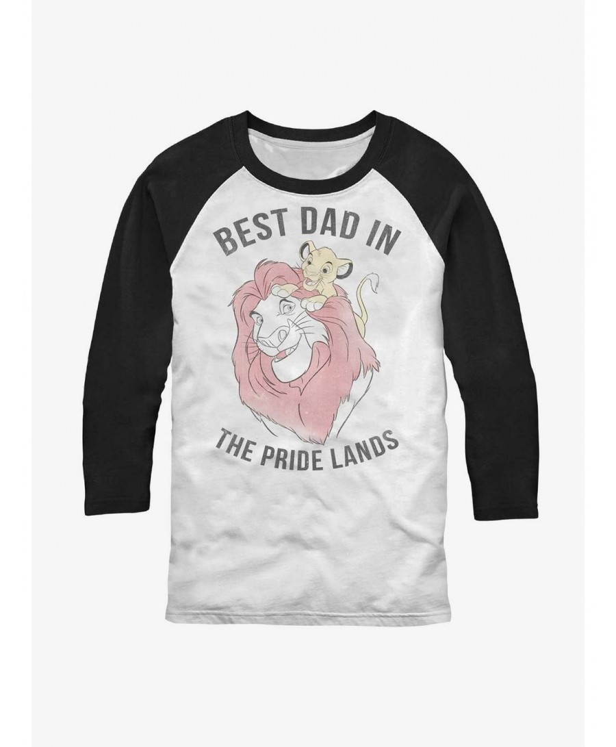 Clearance Disney The Lion King Pride Lands Dad Raglan T-Shirt $14.45 T-Shirts