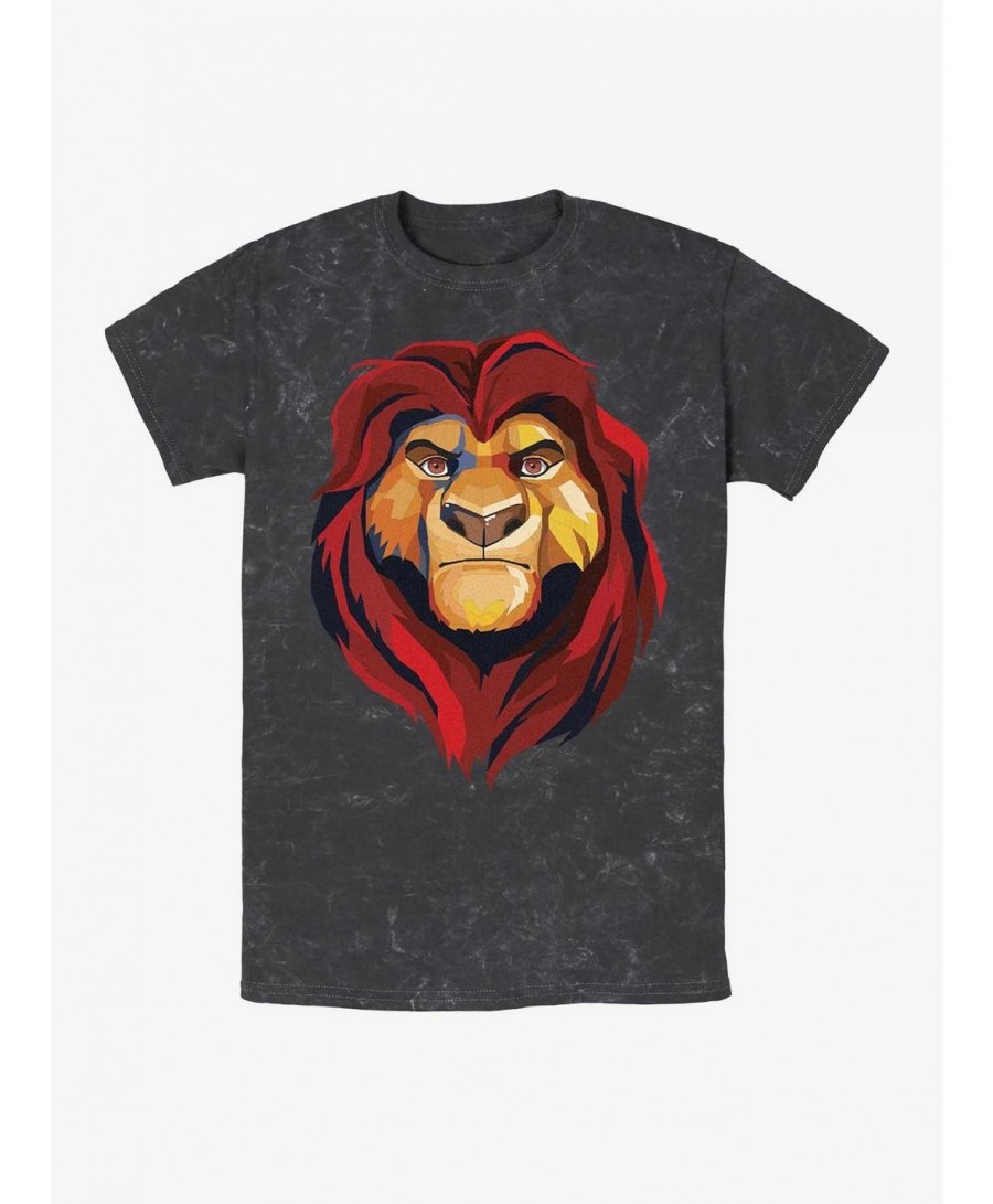 Value for Money Disney The Lion King Mufasa Mineral Wash T-Shirt $6.42 T-Shirts