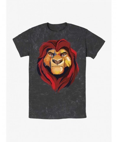 Value for Money Disney The Lion King Mufasa Mineral Wash T-Shirt $6.42 T-Shirts