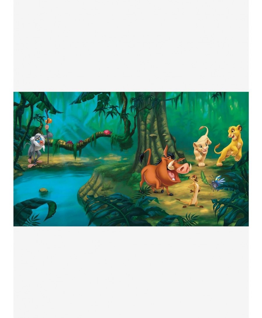 Hot Sale Disney The Lion King Chair Rail Prepasted Mural $65.16 Others