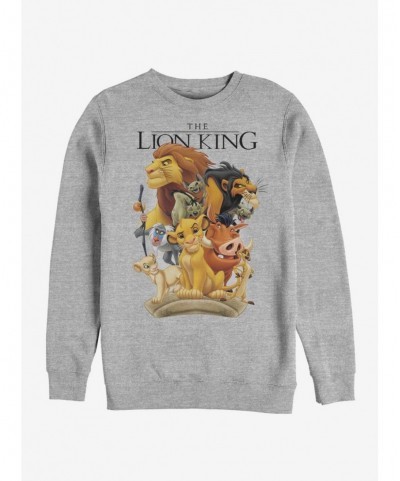 Seasonal Sale Disney The Lion King Tall Cast Sweatshirt $8.86 Sweatshirts