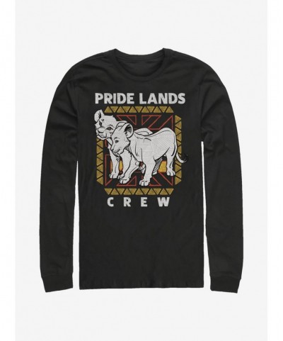 Limited-time Offer Disney The Lion King 2019 Pride Lands Crew Long-Sleeve T-Shirt $11.05 T-Shirts