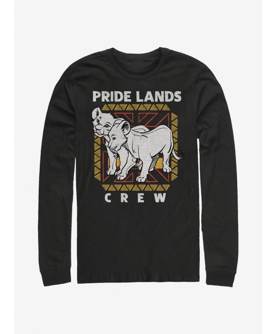 Limited-time Offer Disney The Lion King 2019 Pride Lands Crew Long-Sleeve T-Shirt $11.05 T-Shirts