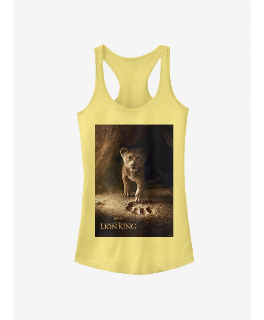 Discount Disney The Lion King 2019 Simba Poster Girls Tank $9.76 Tanks