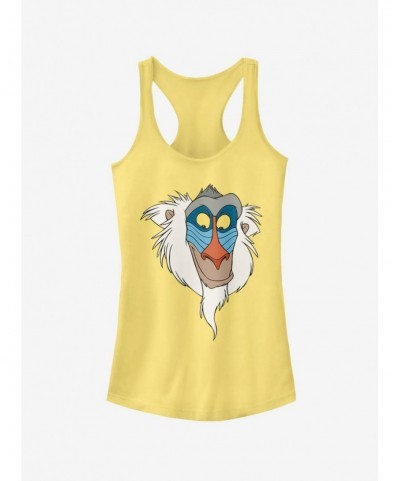 Cheap Sale Disney The Lion King Rafiki Face Girls Tank $6.18 Tanks