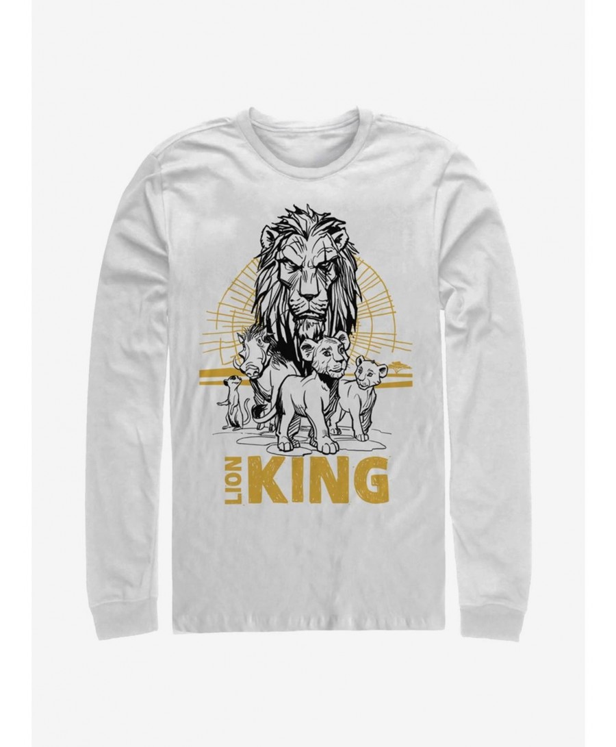 Flash Deal Disney The Lion King 2019 Lion King Group Long-Sleeve T-Shirt $8.42 T-Shirts