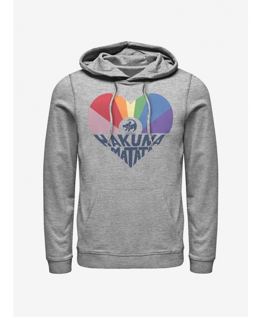 Big Sale Disney The Lion King Hakuna Rainbow Hoodie $15.80 Hoodies