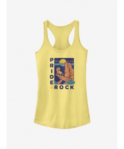 Bestselling Disney The Lion King Pride Rock Badge Girls Tank $8.96 Tanks