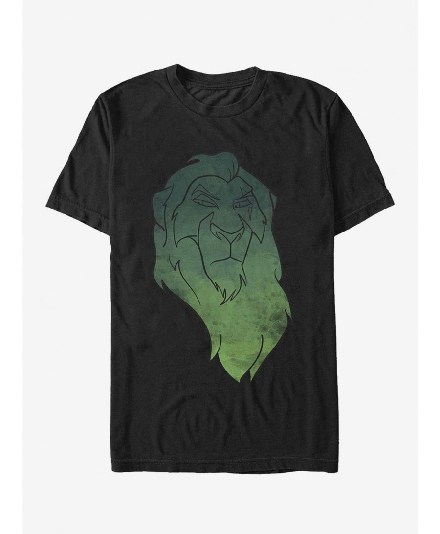 Absolute Discount Disney Lion King Scar Watercolor Portrait T-Shirt $7.27 T-Shirts