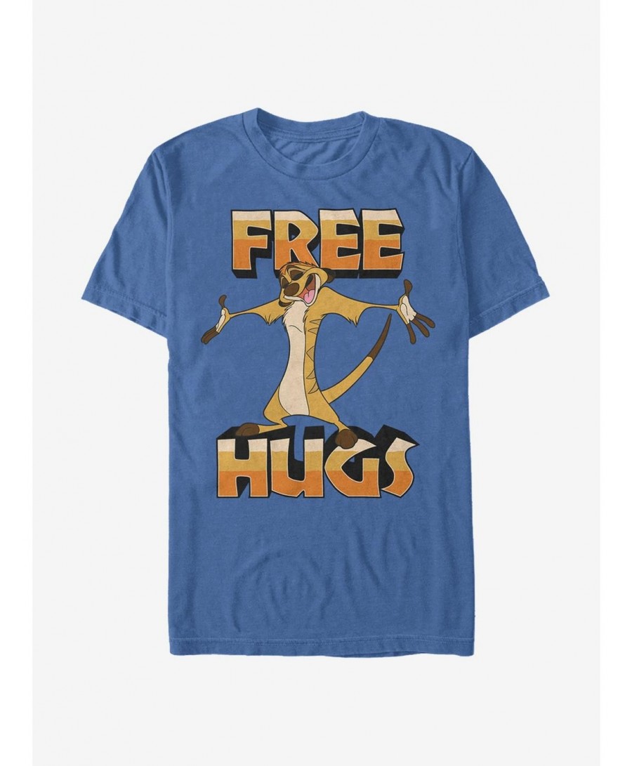 New Arrival Lion King Timon Free Hugs T-Shirt $9.37 T-Shirts