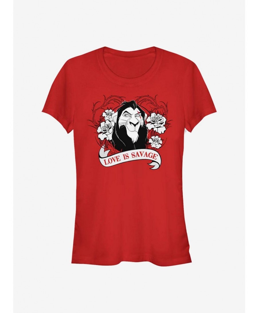 Special Disney The Lion King Love Is Savage Girls T-Shirt $7.77 T-Shirts