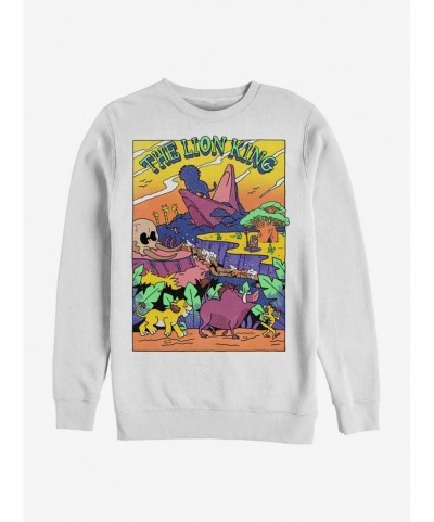 Hot Sale Disney The Lion King The Lion Legend Crew Sweatshirt $8.86 Sweatshirts