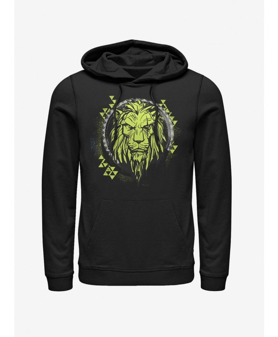 Pre-sale Discount Disney The Lion King 2019 Tribal Scar Hoodie $12.57 Hoodies