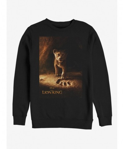 Seasonal Sale Disney The Lion King 2019 Simba Poster Sweatshirt $14.46 Sweatshirts