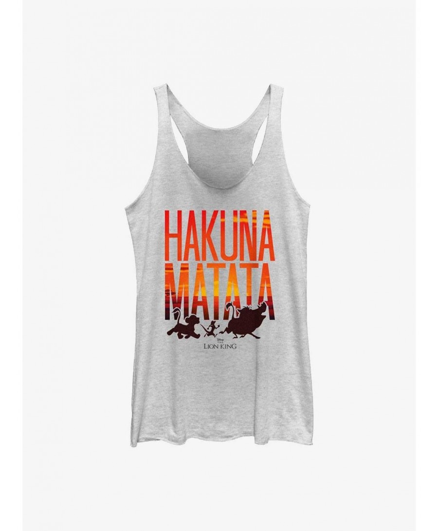 Pre-sale Discount Disney The Lion King Sunset Matata Girls Tank $6.84 Tanks