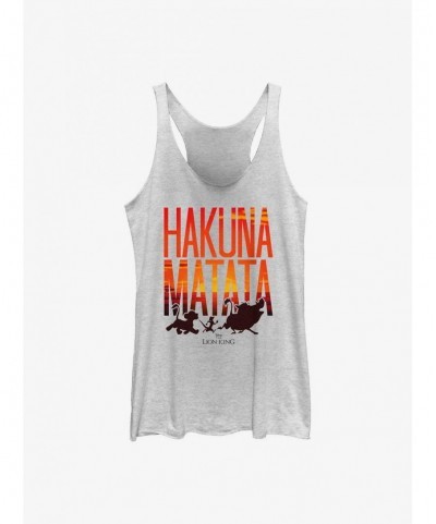 Pre-sale Discount Disney The Lion King Sunset Matata Girls Tank $6.84 Tanks