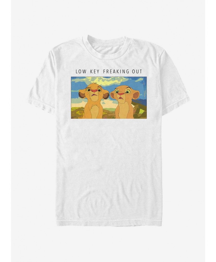 Fashion Disney The Lion King Low Key Lions T-Shirt $8.03 T-Shirts