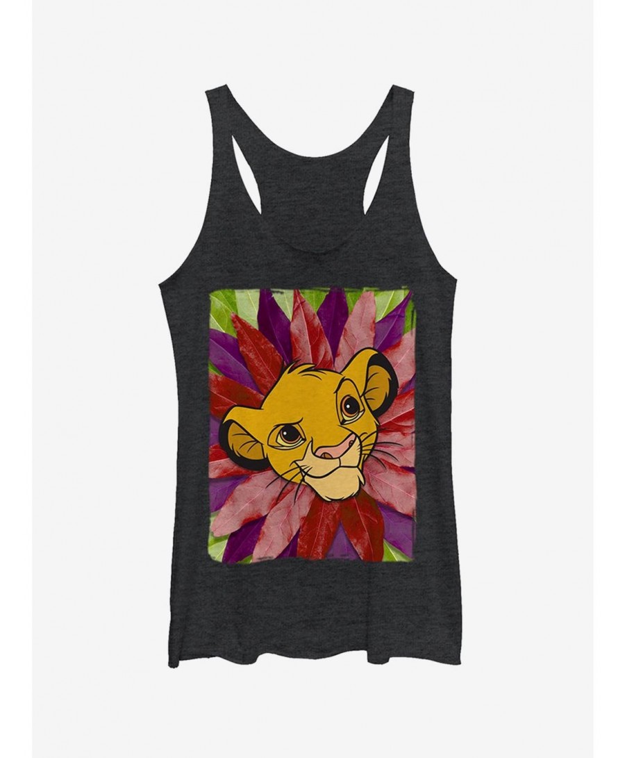 Cheap Sale Disney The Lion King Simba Leaf Mane Girls Tank Top $10.36 Tops