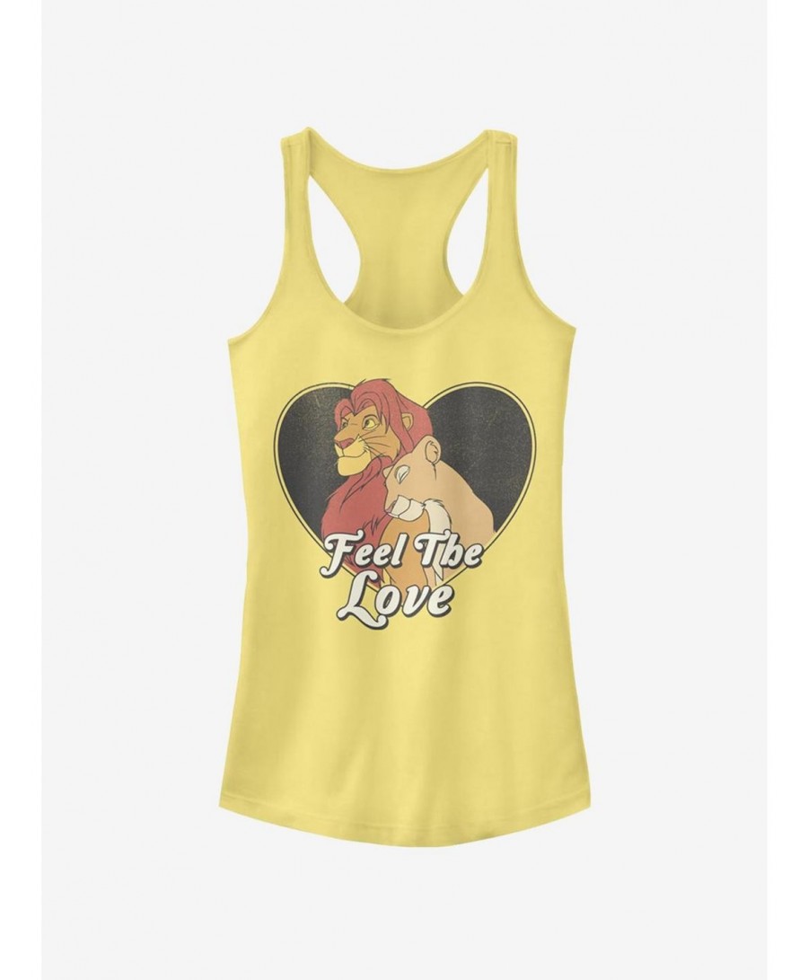 Flash Sale Disney The Lion King Feel The Love Girls Tank $7.77 Tanks