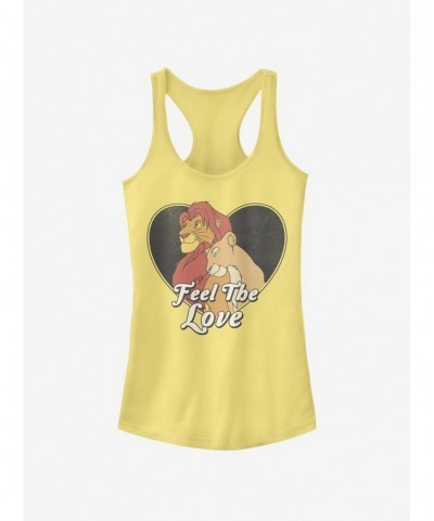 Flash Sale Disney The Lion King Feel The Love Girls Tank $7.77 Tanks