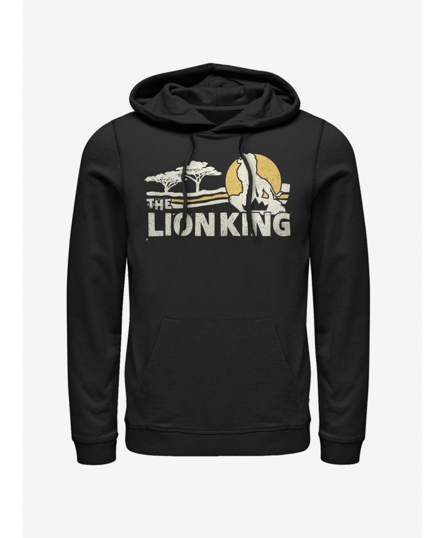 Hot Sale Disney The Lion King 2019 Savannah Scene Back Hoodie $15.80 Hoodies