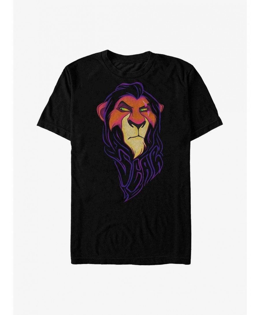 Hot Sale Disney The Lion King Scar Mane T-Shirt $9.56 T-Shirts