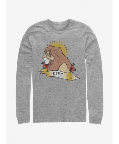 Big Sale Disney The Lion King King Long-Sleeve T-Shirt $10.79 T-Shirts