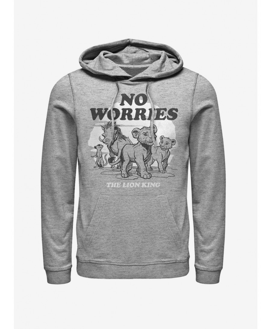 High Quality Disney The Lion King 2019 No Worries Back Hoodie $16.88 Hoodies