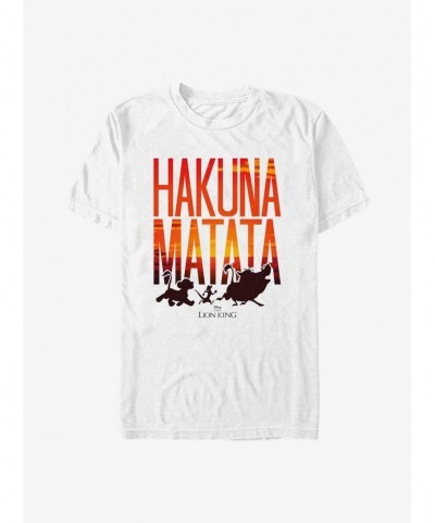 Big Sale Disney The Lion King Sunset Matata T-Shirt $6.31 T-Shirts