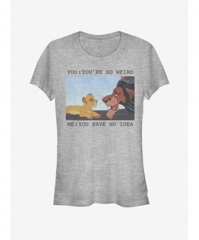 Exclusive Disney The Lion King So Weird Girls T-Shirt $8.57 T-Shirts