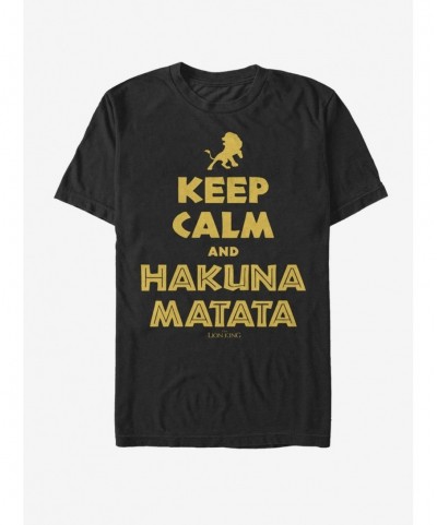 Value Item Lion King Keep Calm and Hakuna Matata T-Shirt $8.41 T-Shirts