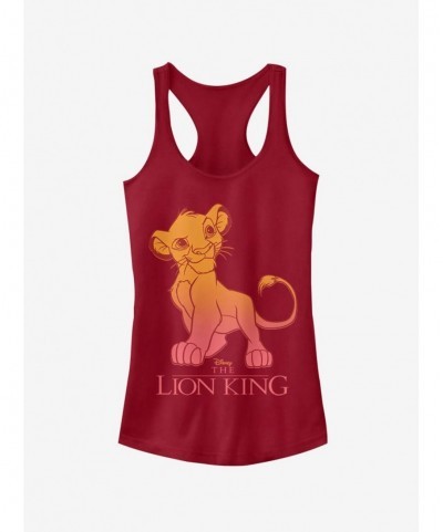 Clearance Disney The Lion King Simba Fade Girls Tank $8.37 Tanks